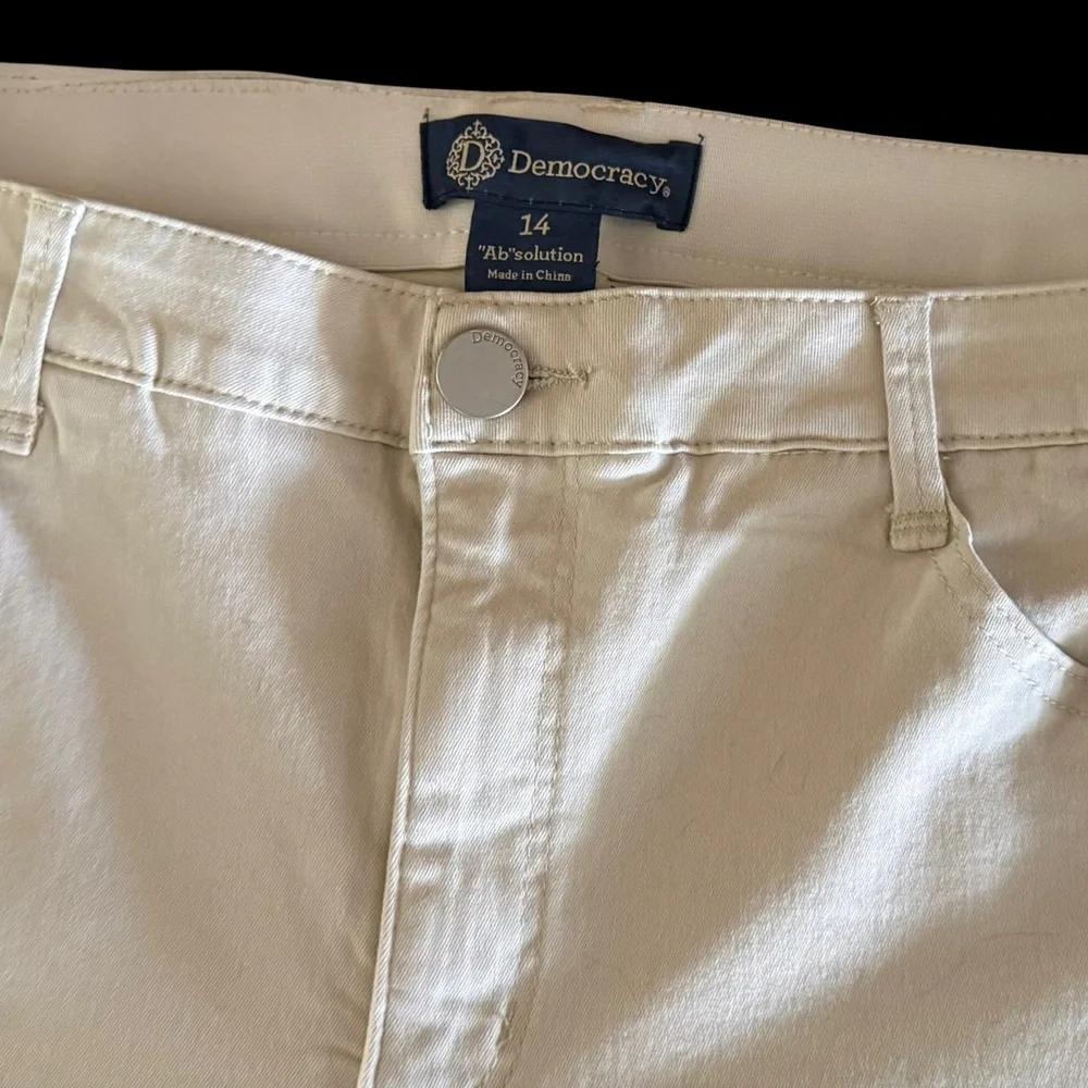 Democracy Ab-solution High Rise Boot Cut Tummy Control Jeans “Stone” - Size 14 - Picture 4 of 8